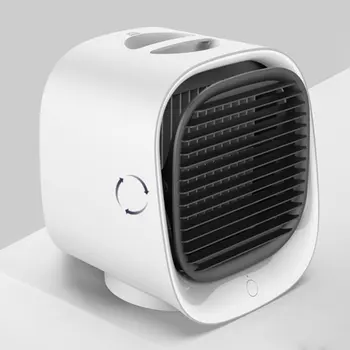 

USB Charging Mini Electic Fans Multifunctional Cooling Fan Colorful Night Lights Fans Desktop Air Cooler