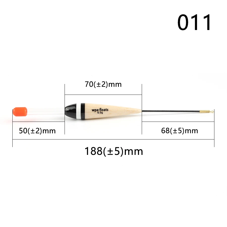 W.P.E рыболовный поплавок 3 шт./упак. поплавок Баргузинский пихты 6g 18-22 см карп рыбалка поплавок вертикальная буй поплавок, рыболовные снасти Подставка-поплавок для Go - Цвет: YG-6g-011