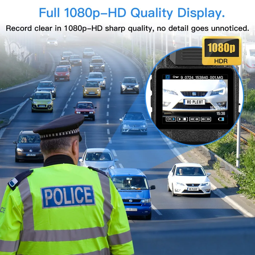 BOBLOV 1080P HD 32GB камера, носимая под одеждой портативная многофункциональная 170 IR камера ночного тела, камера видения DVR видео полицейская камера