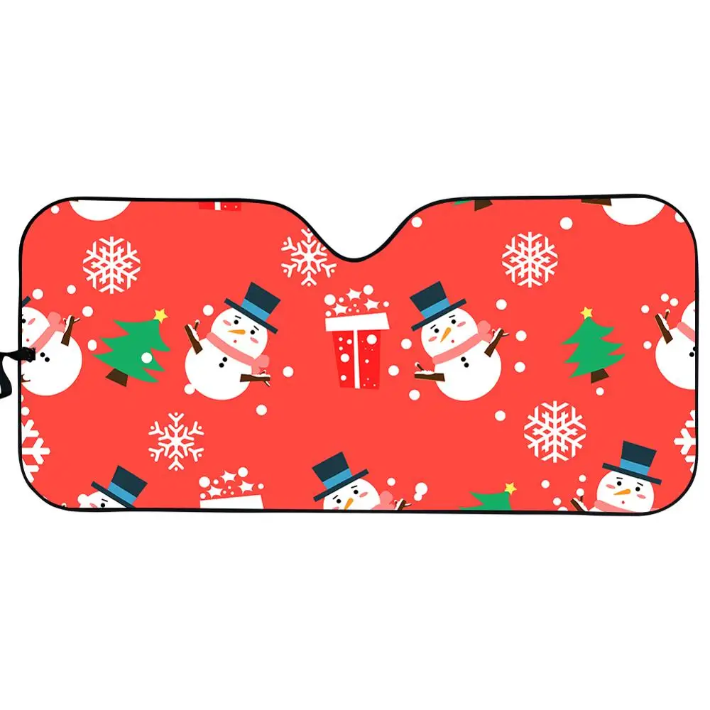 

Merry Christmas Car/Auto Sun Shade Visor Santa Claus Print Sunshade Shield UV Sun and Heat Reflector Keep Your Vehicle Cool