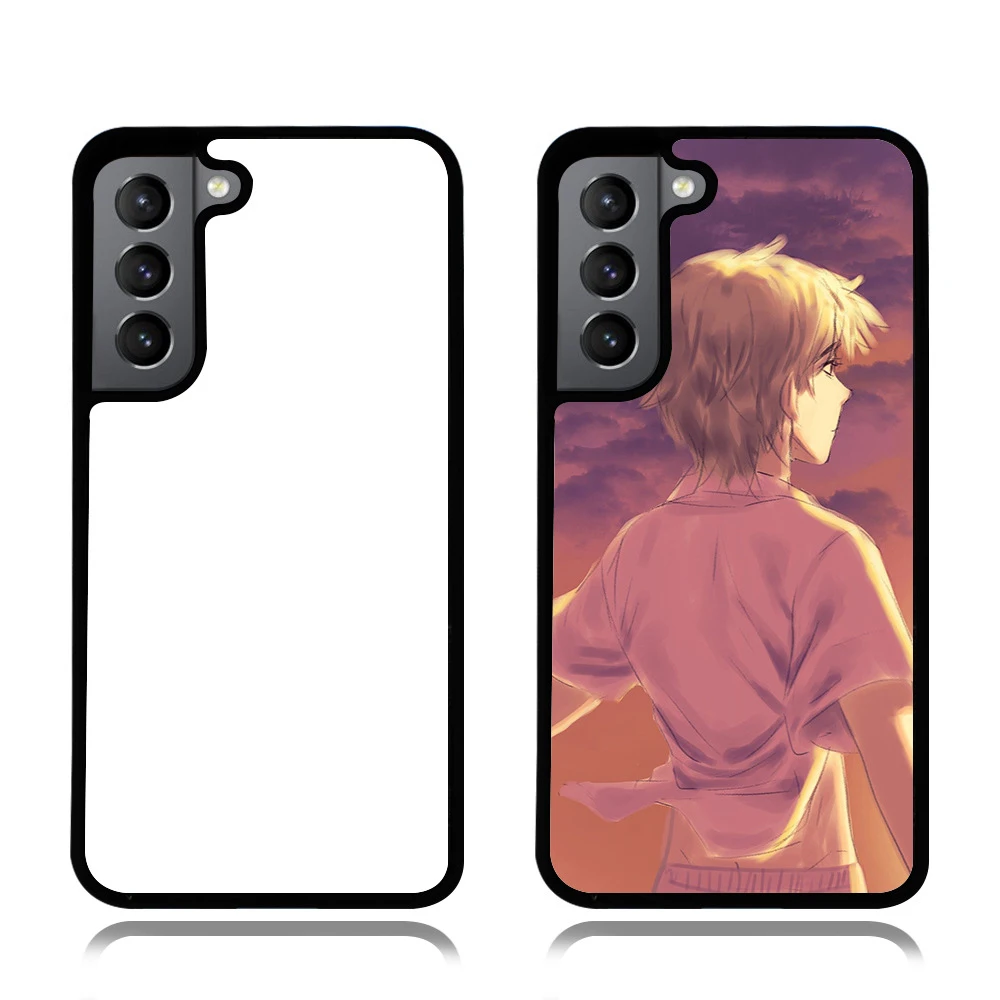 MANNIYA for Samsung Galaxy S23 S23 Plus S23 Ultra S23 FE Sublimation Blank rubber phone Case with Aluminum Inserts 10pcs/lot