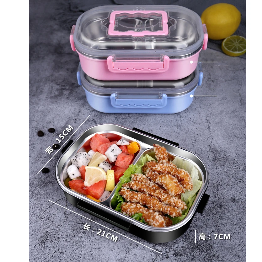 Bento Ланч-бокс контейнеры для готовки еды герметичность 2 отсека разделенный контейнер для хранения еды коробки для детей и взрослых