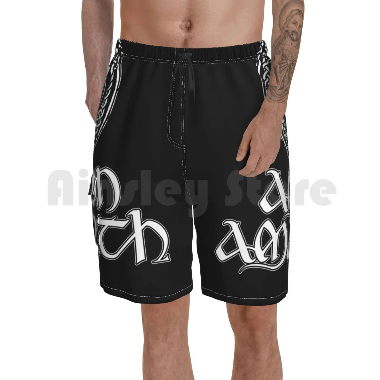 Yestrong Amon Amarth Logo Menâ€˜s Teens Swim Trunks Beach Pants Quick Dry Swimming Shorts 