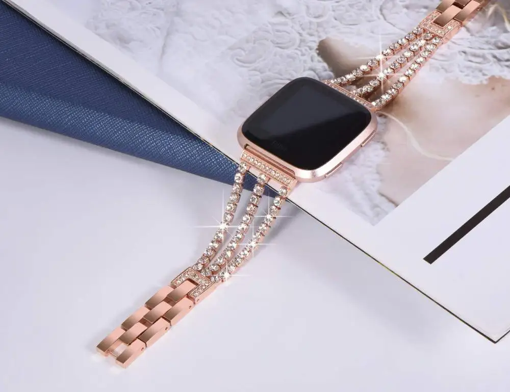 COMLYO Металлический Браслет для Fitbit Versa ремешок замена ремешок для Fitbit Versa lite Смарт часы ремни браслет ремень