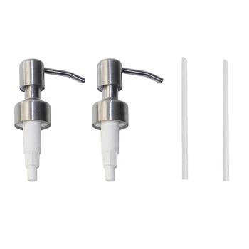 

2Pcs Soap Dispenser Pump Replacement Pump For Regular Mouth Bottle With 2 Tube Liquid Lotion Dispenser Replacement Tube for Bath