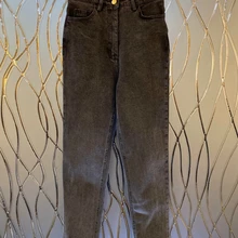 Новинка года; сезон осень-зима; женские джинсы с высокой талией; 1014 чистый цвет