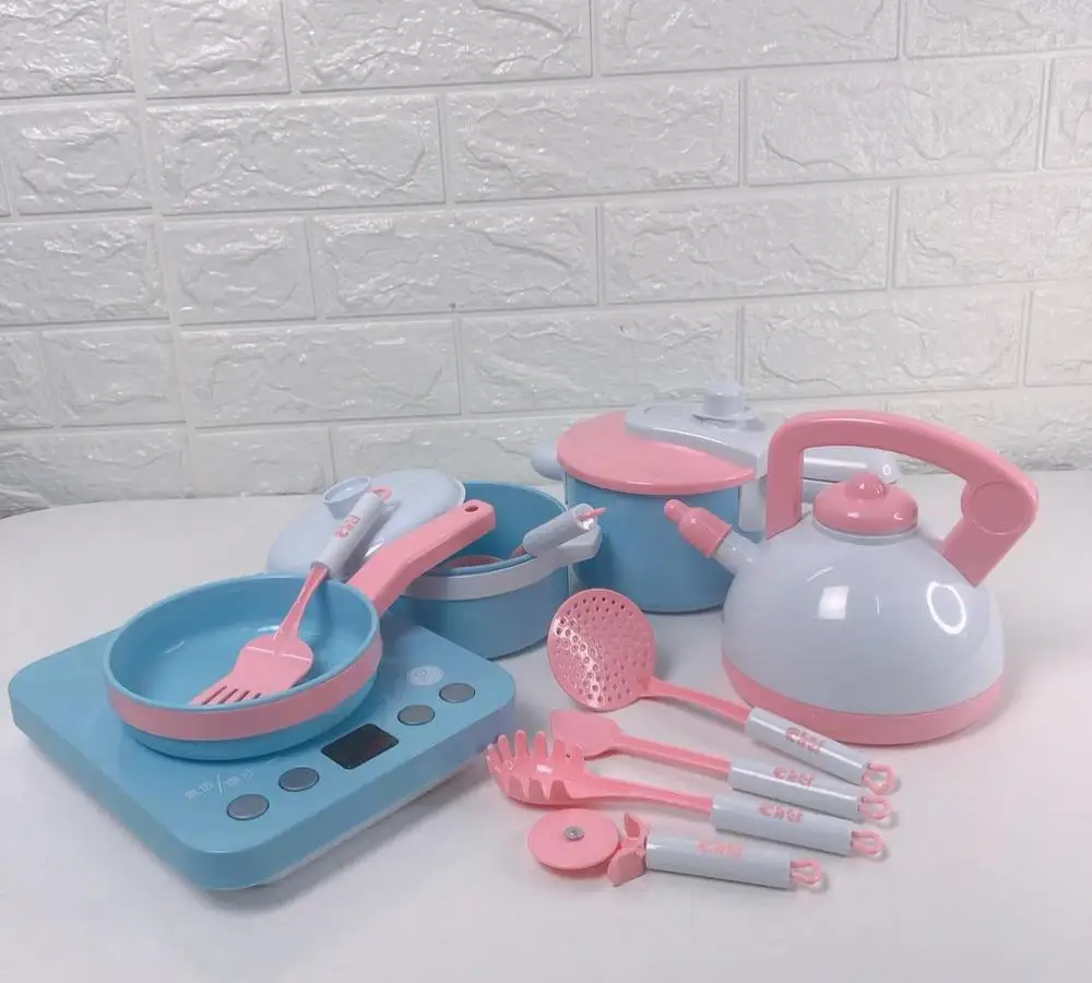 13 шт. дети Моделирование Кухонные Игрушки включают чайник индукционная плита, рисоварка дом игра кухонные игрушки