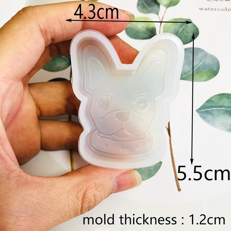 Diy 30 форма животных Полимерная глина форма милый Бульдог кошка собака мультяшный любимец формы для Гипсовая Штукатурка автомобильный Декор силиконовые ремесла форма
