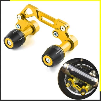 

Motorcycle Adjustable crash pads Exhaust Pipe Sliders Falling Protector for Yamaha NVX NMAX 155 XMAX 300 PCX 125 Universal