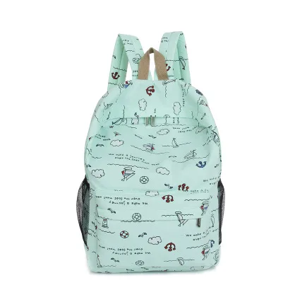 

Spring And Summer New Style Korean-style Sailboat Backpack Hipster Men And Women Schoolbag Lightweight Backpack