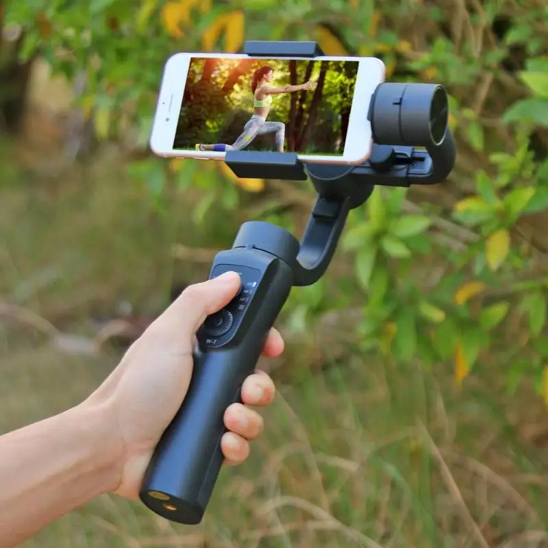 Прочный ручной классический деликатная текстура S5B 3 оси ручной смартфон Gimbal стабилизатор w/отслеживание лица для экшн-камеры