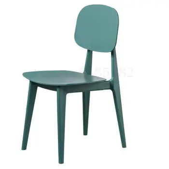 

Nordic net red ins dining chair fashion back simple creative plastic household lazy to discuss coffee reception thickening