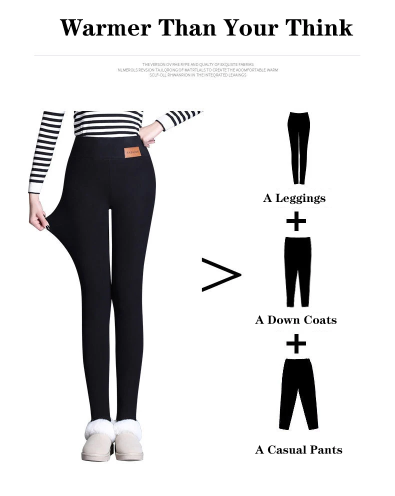 Зимние штаны Для женщин теплые черные узкие брюки из плотного флиса Для женщин брюки женские Высокая Талия Леггинсы, панталоны De Mujer; большие размеры