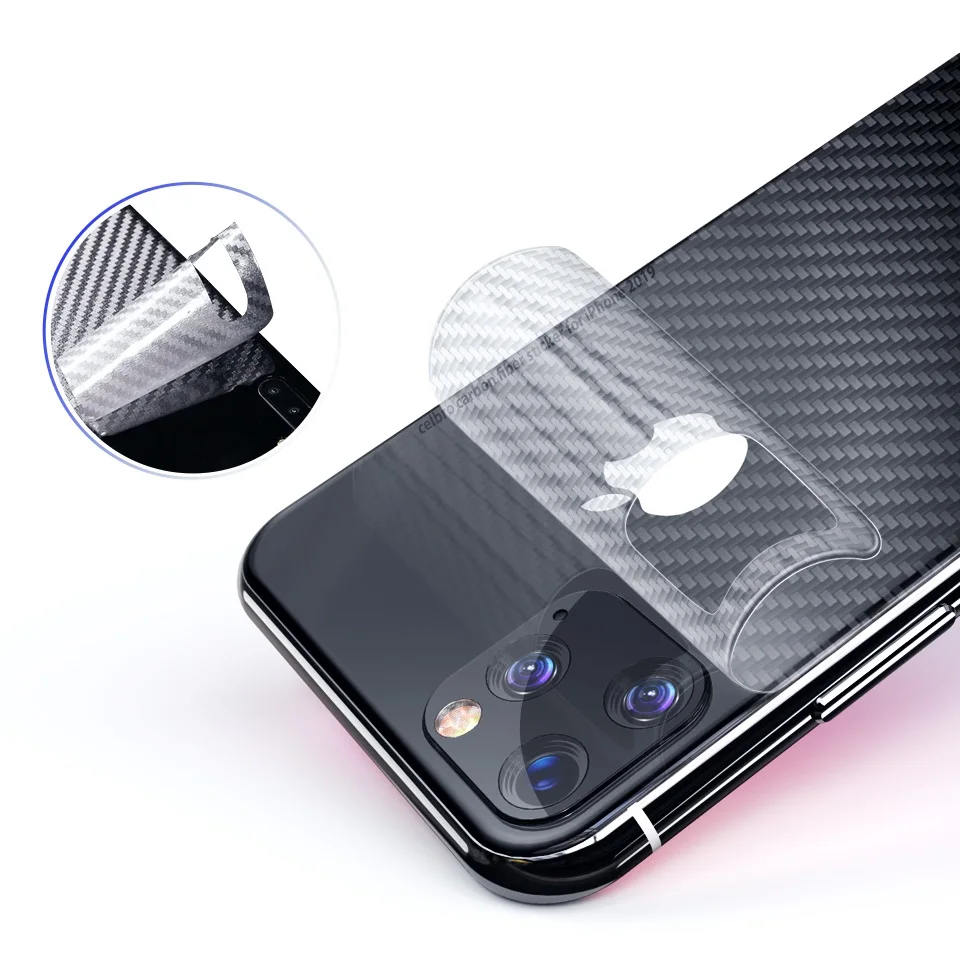 2 шт./лот мягкая 3D пленка из углеродного волокна для Apple iPhone 11 Pro Max наклейка защита