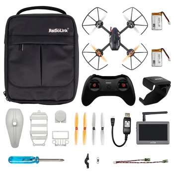 

Radiolink F121 RC Drone Carbon fiber rack 121mm wheelbase w/ OSD Camera T8S RC 2KM Range 10mins Flight for Competition travel