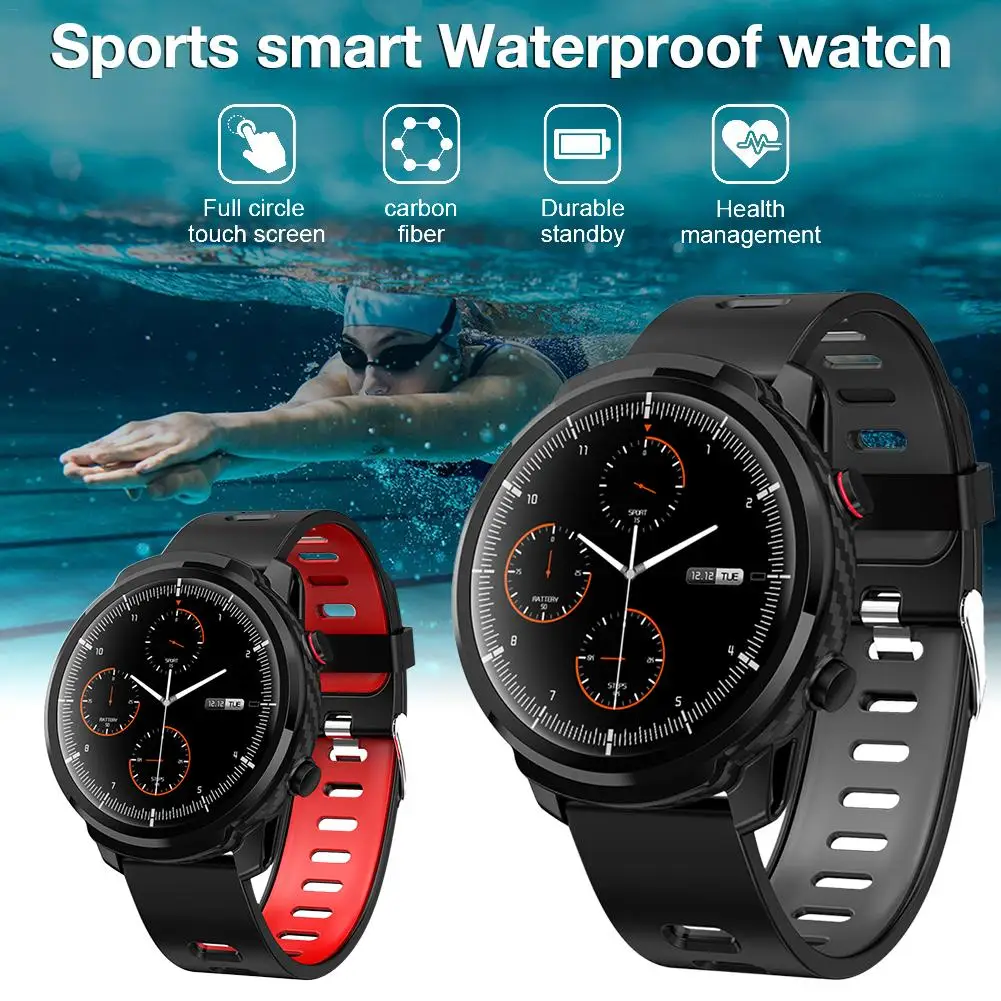 Модные Смарт-часы жизнь водонепроницаемый Smartwatch спортивные часы мониторинг сердечного ритма погода часы с прогнозом погоды для SENBONO S10