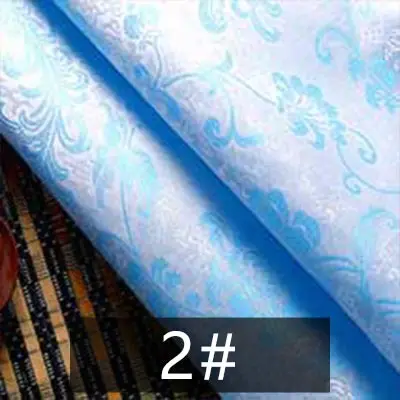 2 Свадебное украшение Белая парча ткань сатин жаккард cheongsam ткань вечернее платье ткань JA27 - Цвет: 2