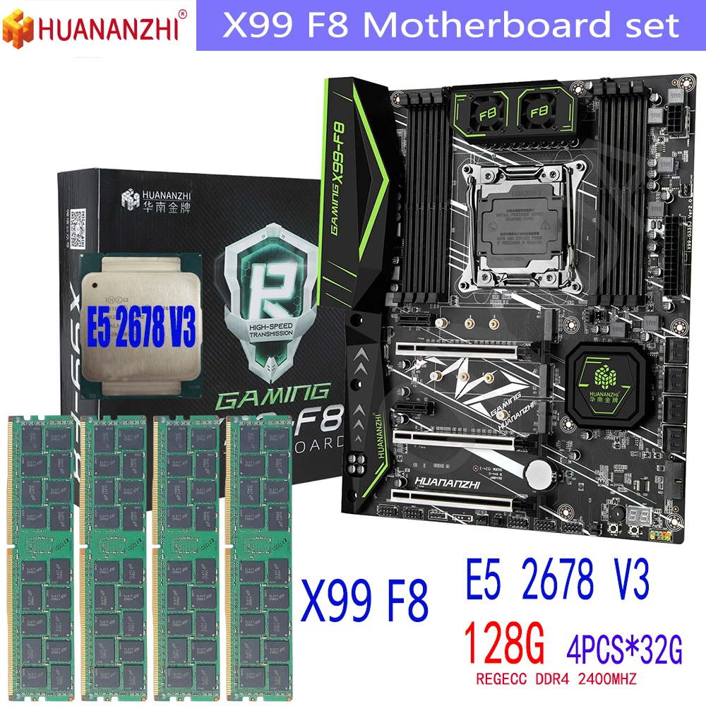 Huananzhi F8 Xeon E5 2678 V3 X99 F8 Motherboard Ddr4 Lga2011 3 And Lga