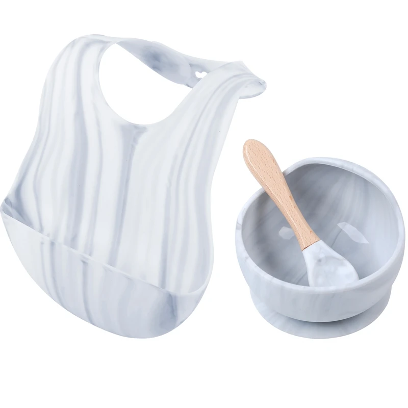 

Набор детских силиконовых ложек для кормления, Нескользящая силиконовая миска для кормления, посуда, детские товары, Детская тарелка