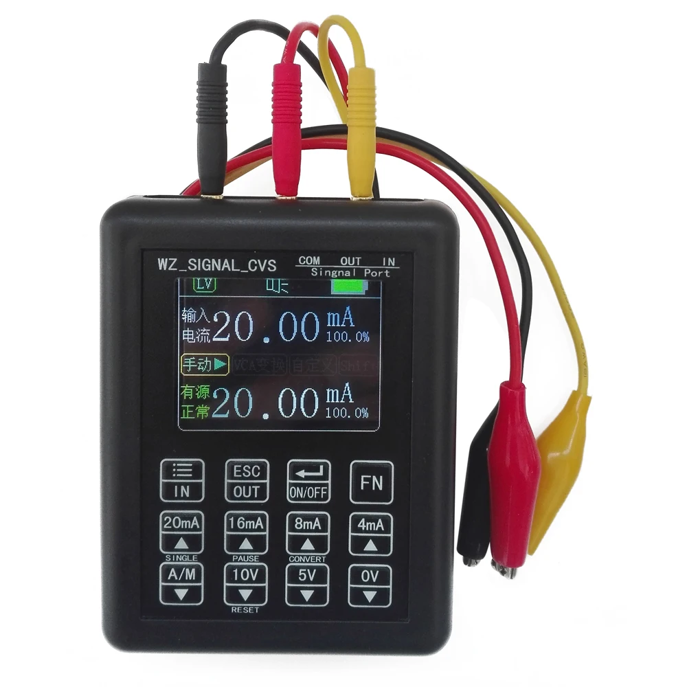 

Precision Adjustable Current Voltage Analog Simulator 0-10V 4-20mA Signal Generator Sources Transmitter Calibrator