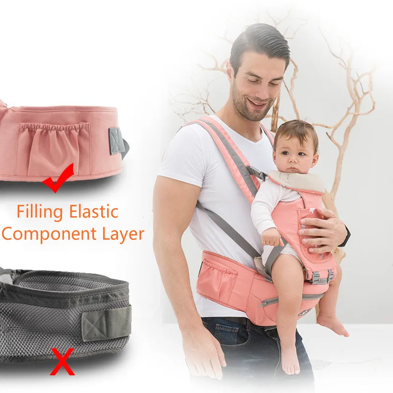 Ergonomic Baby Carrier Multifunction Four-season & Breathable Infant Newborn Comfortable Carrier Sling Backpack Kid Carriage 3