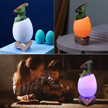 

3D Dinosaur LED Night Light Magical Control Lamp 16 Colours Changing Kid's Toys Touch-sensitive night light (Deputy Xiaolong) A1
