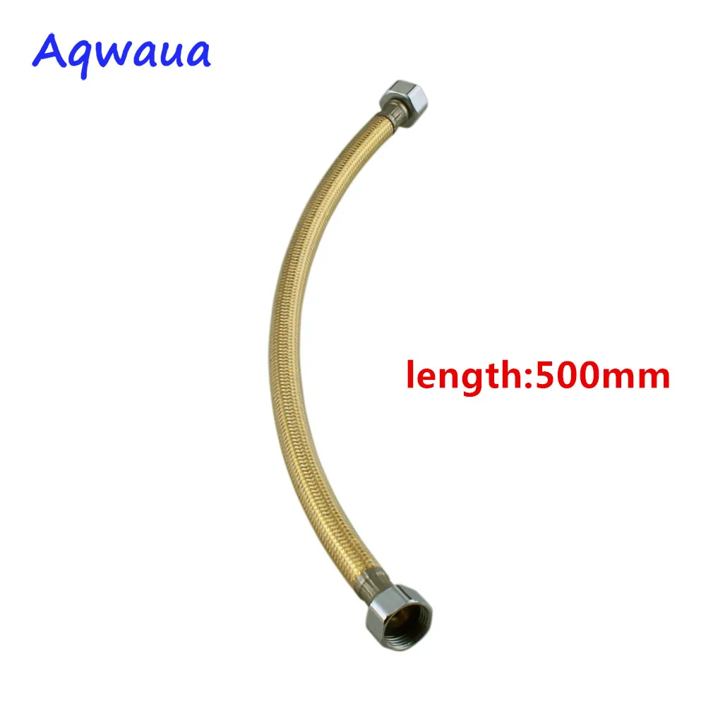 Golden Faucet Plumbing Hose 400/500/600MM Angle Valve Connector Stainless Steel Toilet Flexible Tube Bathroom