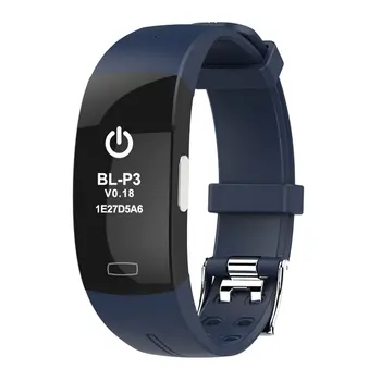 

P3 Smart Band Heart Rate Monitoring IP67 Waterproof Pedometer Sports Fitness Bracelet Support ECG+PPG