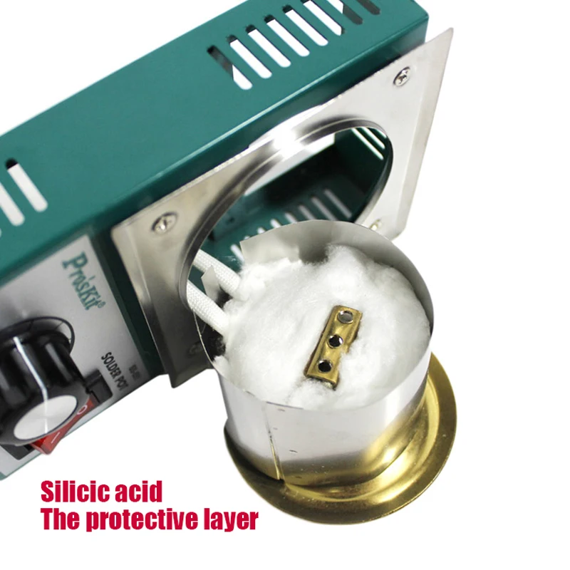 150W Stainless Steel Solder Pot Temperature Controlled Soldering Pot Melting Tin Tin Cans 1pcs EU Plug