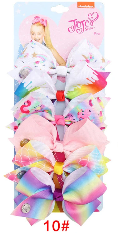 Hair Bows10 6 шт./лот, 5 дюймов, бант зажим для волос, рождественские банты для волос для детей, девочек, ручная работа, шпилька-бант, заколка, детские аксессуары для волос - Цвет: Hair Bows10