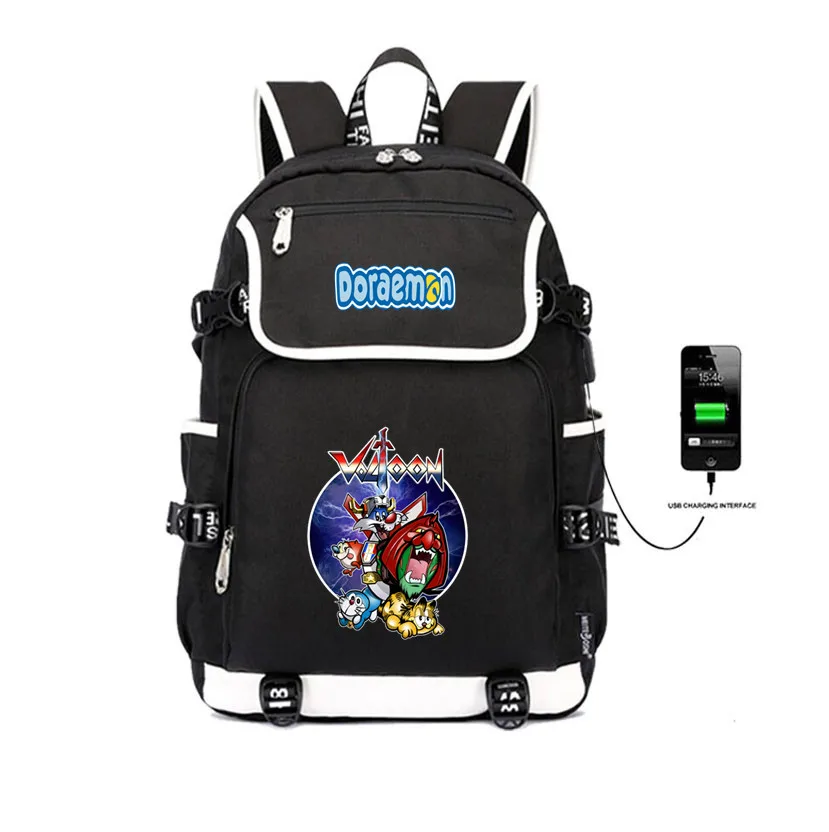 05 Doraemon рюкзак usb зарядка Рюкзак для ноутбука женский молодежный рюкзак школьные ранцы аниме рюкзак с мультяшным принтом - Цвет: 05