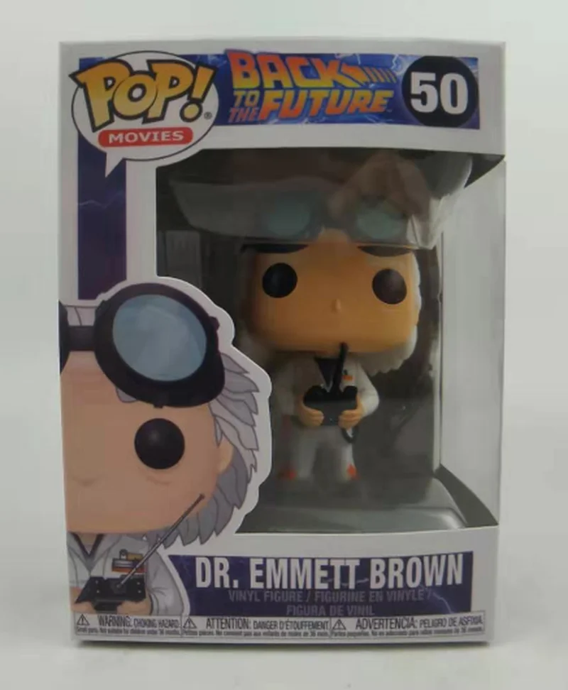 Funko POP Назад в будущее доктор Эмметт коричневый Фильм Виниловые экшн и Игрушечные Фигурки Коллекционная модель игрушки для детей с коробкой