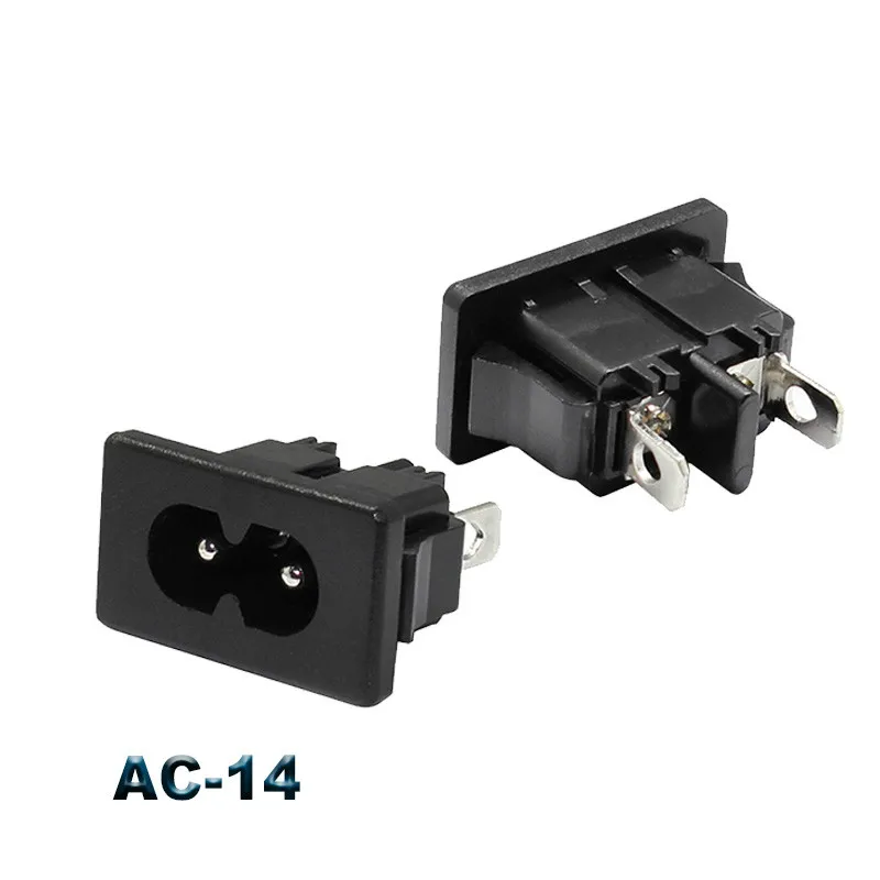 IEC320 C14 Power Socket With Switch - 2 Pack AC 250V 10A Inlet Module With Fuse