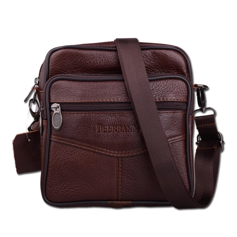 

Men Shoulder Waterproof Mobile Phone Money Bags Business Multi-Function Crossbody Messenger Trip Bag For Male Bolsa Masculina