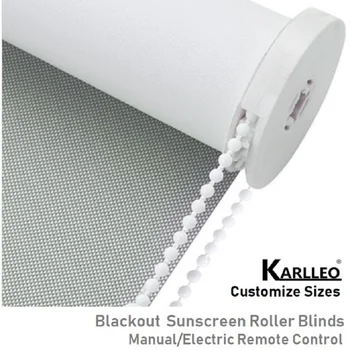 

Solar Blackout Roller Blinds Window Curtain CUSTOMIZE SIZE Top A Style