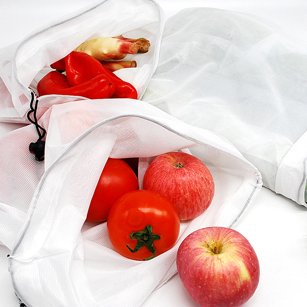 Сумка для хранения, для дома, для кухни, для фруктов и овощей, сумка для хранения с кулиской, моющаяся, Экологичная, тканевая сумка