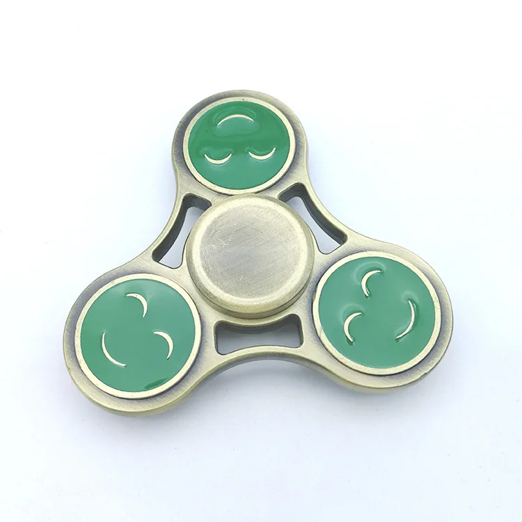 Smiley Hand Spinner Европа и Америка лучший продавец-металлический цинковый сплав для взрослых Вихрь игрушка красочные Спиннер