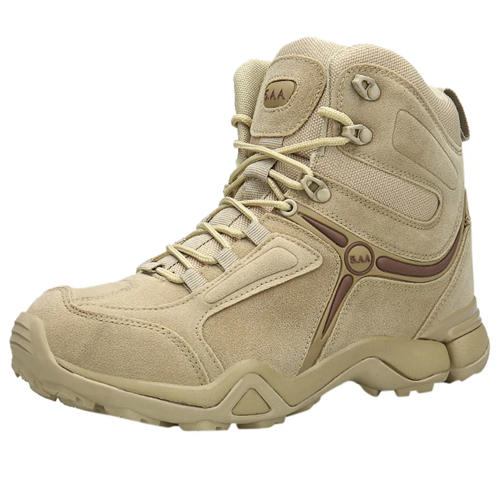 

2019 New Men's Fashion Scrub Military Boots Non-Slip Wearable Desert Boots Hiking Boots #NN728