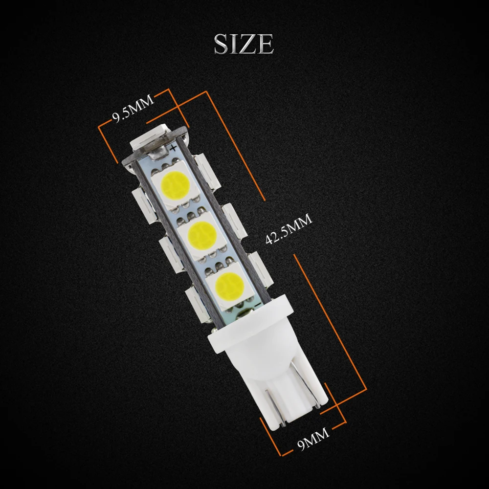 500 шт/лот 24 В T10 W5W 5050 13 SMD светодиодный свет салона автомобиля 194 168 SMD авто Стайлинг освещение лампы автомобиля Стайлинг