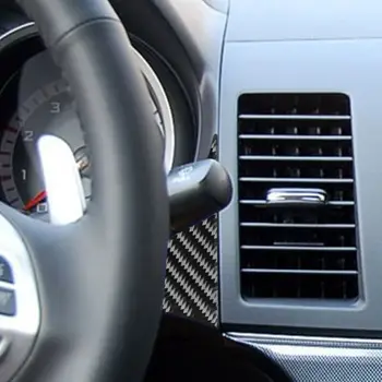 

Carbon Fiber Cover Trim Instrument Panel Side For Mitsubishi Lancer EVO X 2008-2014 Stickers 1Pcs High quality
