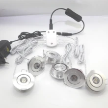 Светодиодные декоративные фонари 1,5 Вт DC12V светодиодный мини-прожектор потолочные светильники адаптер для дома, офиса, кухни витрина шкаф