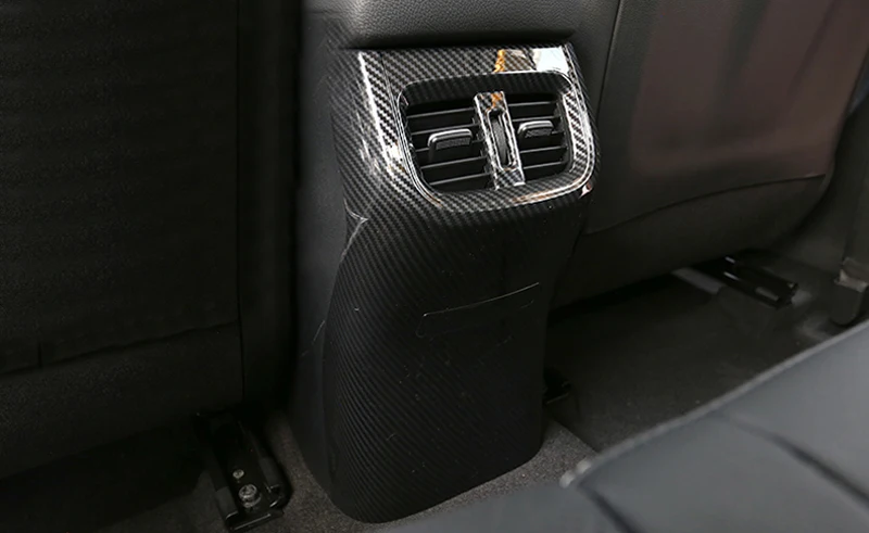 Для Kia Forte K3 углеродное волокно ABS аксессуары для интерьера подлокотник коробка задняя воздушная крышка ветеринарная Отделка 1 шт