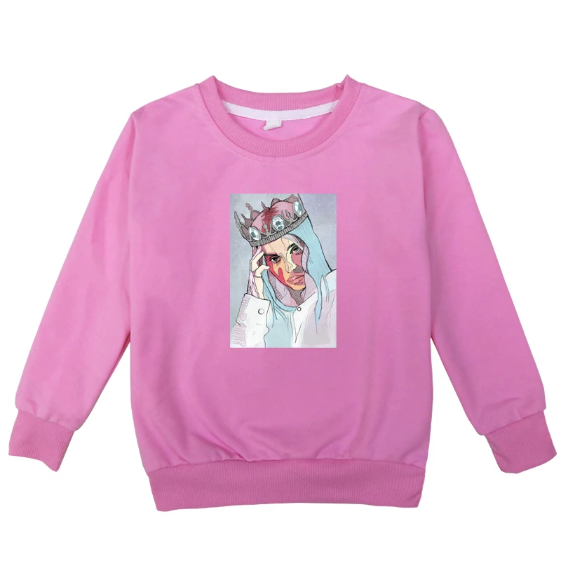 kids hoodies 18 Детские толстовки с капюшоном с принтом Billie Eilish; сезон весна-осень; толстовки для мальчиков и девочек; Повседневный хлопковый Детский свитер; Одежда для девочек-подростков - Цвет: kids hoodies 18
