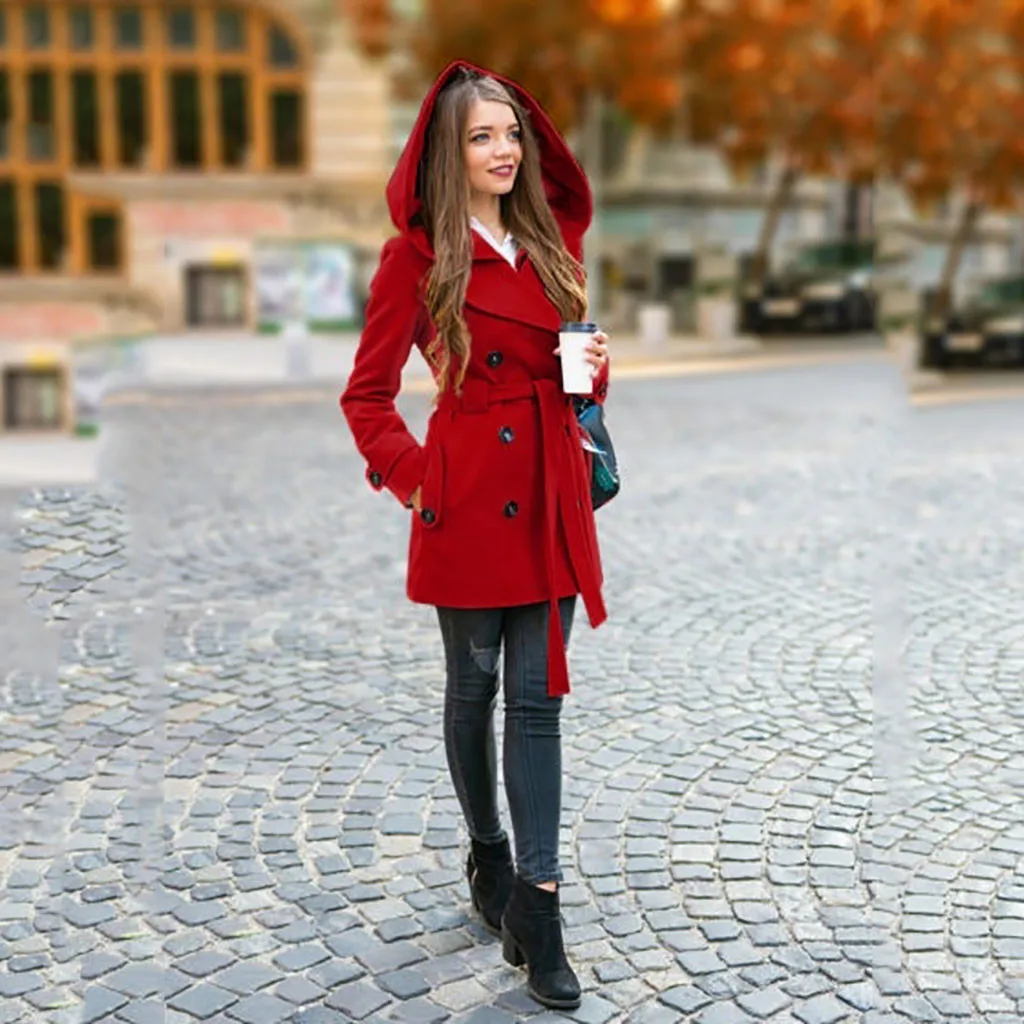 Abrigos mujer invierno, зимнее пальто для женщин, зимний Тренч, однотонный, Повседневный, с карманом, chaqueta mujer manteau femme