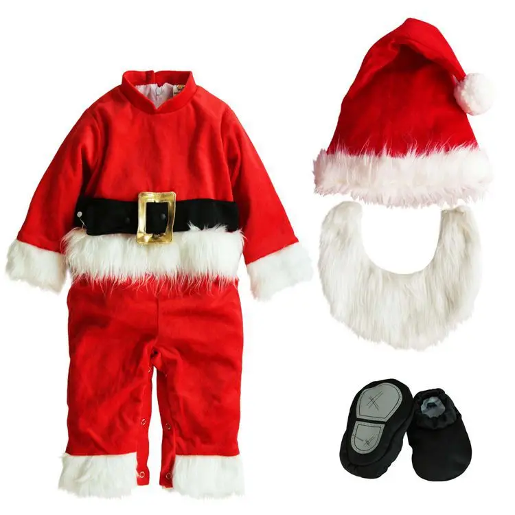 Рождественский детский комбинезон Санта Клаус эльф лося одежда для снеговиков костюм пижамы костюм для новорожденных малышей