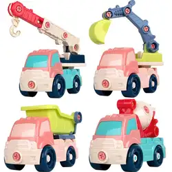Классическая городская Строительная серия детских игрушек, мини-автомобиль, грузовик, задний автомобиль, инерционная машина, автомобиль