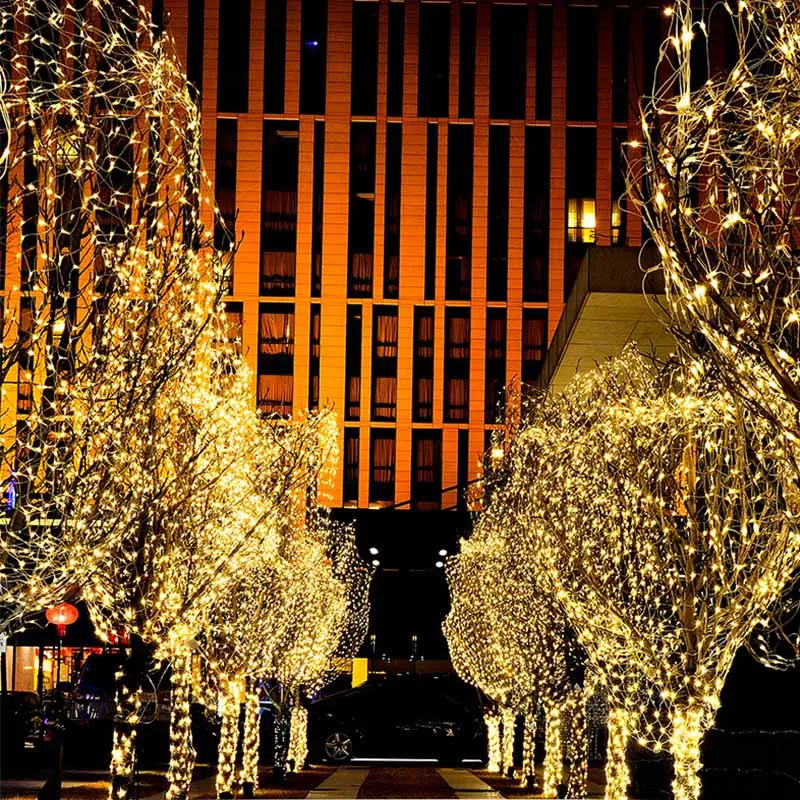 

10m 100 Leds LED String Lights Christmas Tree Outdoor Fairy Light Garland Wedding Party New Year Holiday Waterproof EU US Light