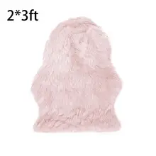 2X3 фута, 2X4 фута, мягкая искусственная овечья шкура, накидка на кресло, белый ковер, для спальни, пола, дивана, гостиной, 2X3 фута, плюшевый ковер