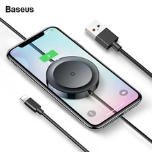 Baseus USB кабель для iPhone+ беспроводной зарядный коврик для iPhone 11 Pro Max X samsung S9 быстрая Беспроводная зарядка кабель для передачи данных