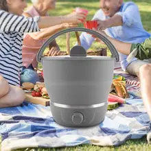 110-240 В Тепловая плита многофункциональная Бытовая Nathome складная электрическая сковорода портативный многофункциональный дорожный Электрический горшок